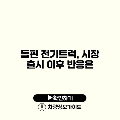 돌핀 전기트럭, 시장 출시 이후 반응은?