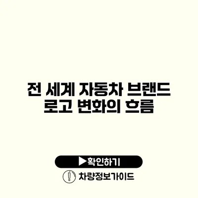 전 세계 자동차 브랜드 로고 변화의 흐름